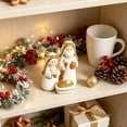 thumbnail image 4 of Lilixerw Christmas Nativity Figurine Elegant Holy Family White Gold Baby Manger Tabletop Decor for Home Mantel Shelf Living Room Holiday Decoration, 4 of 5
