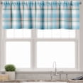 thumbnail image 3 of Ambesonne Checkered Valance & Curtain, Pastel Fresh Summer, 55"x30", Aqua Turquoise Pink, 3 of 6