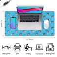 thumbnail image 5 of Long Mouse Pads for Desk,French Bulldog Desk Mats on Top Of Desks, Desk Mouse Pad Extra Large with 3mm Non-Slip Base and Stitched Edge for Gaming,Office,Work,Home 31.5"x15.7", 5 of 6