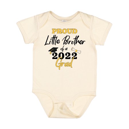 

Inktastic Proud Little Brother of a 2022 Grad Gift Baby Boy Bodysuit