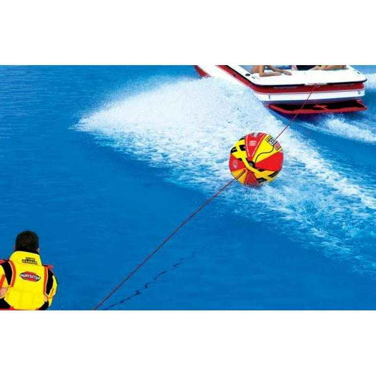 Airhead Super Mable Triple Rider Lake Towable Tube Raft w 11
