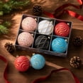 thumbnail image 4 of Kbndieu Colorful Christmas Tree Balls Ornaments, 6PCS 3.15" Pre-Strung Hanging Ornament Decorations, Shatterproof Xmas Bulbs Plastic Hanging Balls for Xmas Tree Holiday Party Decor, 4 of 9