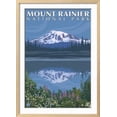 thumbnail image 2 of Mount Rainier, Reflection Lake, Scenic Framed Art Print Wall Art by Lantern Press Sold by Art.Com, 2 of 6