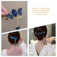 thumbnail image 5 of 2 Pieces Butterfly Embroidered Hair Clip Accessories Trend Fashion Bride, 5 of 8
