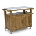 thumbnail image 2 of Homestyles Maho Brown Wood Outdoor Cart, 2 of 6