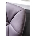 thumbnail image 6 of Gray Velvet Mid - Back Diamond Tufted Swivel Barstools for Outdoor Bar (Under Cover) Provide Comfort, 6 of 7