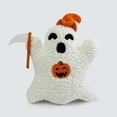 thumbnail image 3 of Lksixu Holloween Ghost Pillow, White Ghost-Shaped Plush Throw Pillow, Ultra-Soft & Cuddly Stuffed Ghost Pillow Decorative Spooky Cushion Halloween Decorations for Sofa Bed Couch, 3 of 7