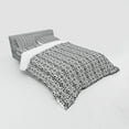 thumbnail image 3 of Ambesonne Geometric Bedding Set 3 Pcs, Modern Monochrome, Twin, Charcoal Grey and White, 3 of 3