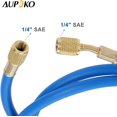 thumbnail image 3 of R410A AC Refrigerant Charging Hoses, 60’’ R410A HVAC Charging Hose with 1/4’’ SAE Flare, with 800 PSI Working Pressure for R410A R22, 3 of 5