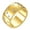 Gold, variant on Unisex Stainless Steel 10MM Romantic Gypsophila Lucky Ring Micro White Zircon Inlay Creative Starry Sky Promise Wedding Band Silver Size 8
