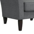 thumbnail image 6 of HL Home Furnishings Alex Transitional Flared Arm Armchair in Smoky Gray Velour, 6 of 10