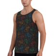 thumbnail image 2 of Gukieu Gamepad Joystick Game Print Men's Quick Dry Fitness Vest, Round Neck Sleeveless Fitness Bodybuilding Top-3X-Large, 2 of 7