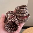 thumbnail image 5 of Osdhezcn Set of 5pcs Leopard Pattern Cloth Hair Rope Lightweight Construction High String Head Accessories Compact Carry Item, 5 of 20