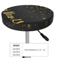 thumbnail image 4 of Balery Happy New Year Fundas de asiento para taburete de bar redondo de tela de terciopelo ajustables que protegen de arañazos y manchas para sillas de 14 a 17 pulgadas.-13 inch, 4 of 7