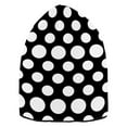 thumbnail image 6 of joogoo White Polka Dots Beanie Hats Cuffed Winter Warm Knit Thick Beanies, 6 of 7
