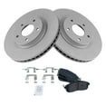 thumbnail image 2 of TRQ Front Brake Pad & Rotor Kit Brake Pads Brake Rotor Semi-Metallic Vented Premium G-Coated Fits Select 2007-2012 Nissan Sentra, 2 of 5
