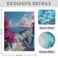 thumbnail image 3 of Diamond Art Kits for Adults - 5d Mediterranean Seaside Village View Diamond Painting for Adults, Diamond Art for Adults Beginners, Diamond Painting Kits for Adults for Home Wall Decor, 3 of 7