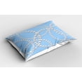 thumbnail image 2 of Ambesonne Bridal Pillow Sham 2 Pack, Pearl Necklace Bracelet, 36"x20", Pale Blue White, 2 of 3