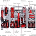thumbnail image 3 of 156-Piece Delicate All-Purpose Home Tool Kit in Foldable Toolbox, Unisex | Complete and Essential Hand Tools Set for General House Repairs, Dorm, Apartments, Perfect Housewarming & Holiday Gift, 3 of 5