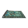 thumbnail image 2 of Ahgly Company Indoor Round Animal Light Blue Traditional Area Rugs, 5' Round, 2 of 4