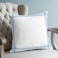 thumbnail image 4 of Pillow Covers 26x26 Set of 2, Modern Minimalist Art Throw Pillow Covers Decorative Couch Cushion Cover, Llight Blue Horizontal Lines Grid Microfiber Soft Pillowcases for Bedroom Living Room Sofa, 4 of 9