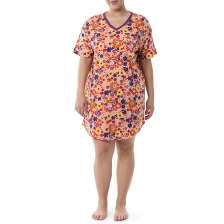 

Wrangler® Women s Short Sleeve V-Neck Sleepshirt S-4X