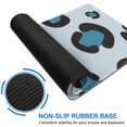 thumbnail image 6 of Long Mouse Pads for Desk,Light Blue and Black Of Leopard Print Desk Mats on Top Of Desks, Desk Mouse Pad Extra Large with 3mm Non-Slip Base and Stitched Edge for Gaming,Office,Work,Home 35.4"x15.7", 6 of 6