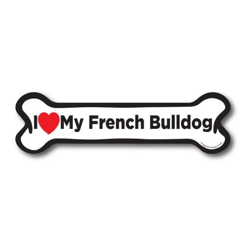 I Love My Boxer Dog Bone Car Magnet 2x7 Dog Bone Auto Truck Decal Magnet 