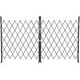 thumbnail image 1 of Folding Security Gate, 85"H x 150"W Steel Accordion Door with Casters, Expandable Portable Fence for Backyard, Garage & Garden, 1 of 7