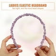 thumbnail image 6 of Unique Bargains 3pcs Fashion Headbands Set Different Designs Headbands Faux Pearl Hair Accessories for Women Purple, 6 of 7