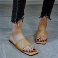 thumbnail image 1 of Verano Mujer Moda Color sólido Zapatillas Sandalias planas Playa Zapatos al aire libre Wmkox8yii  hj789, 1 of 9