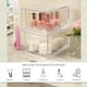 thumbnail image 3 of Cajones organizadores de plástico transparente apilables Audrey STORi | Juego de 2 piezas | Organice cosméticos y artículos de belleza en un tocador | Hecho en EE.UU., 3 of 5