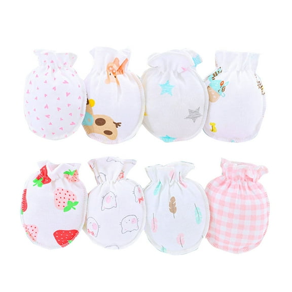 Simple Cute Baby Knitting Mitten Newborn Anti-eat Hand Anti-Grab Face Protect Glove Baby Mitten