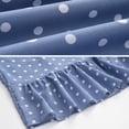 thumbnail image 2 of Femmes Robe Sans Manches Dot Robe à Volants Autour du Cou Robe Ronde, Bleu Clair, 3XL, 2 of 5