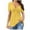Yellow, variant on Herrnalise Women's Casual V-neck Bow Sexy Short-sleeved T-shirt Top Yellow XL