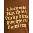 thumbnail image 3 of Positivitees Women's Fall List Graphic Seasonal Fall Tee, Sizes S-XXXL, 3 of 4