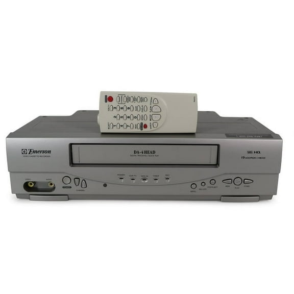 Restored Emerson EWV403 - VCR/ VHS Player - With Original Remote, Cables, User Manual (Refurbished)