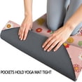 thumbnail image 3 of Pink Cow Flower Cow Pattern Hot Yoga Mat Towel Non Slip for Hot Yoga - Quick-Drying Yoga Mat Cover with 4 Corner Pockets with Travel Bag - Hot Yoga Towel Non Slip 74"x26", 3 of 6