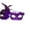 A004- Purple, variant on Purple Masquerade Mask for Women, Sequined Venetian Masquerade Masks with Mardi Gras Feathers, Half Face Mask for Halloween Party and Masks for Masquerade Party Events, 1 Pack