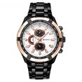 thumbnail image 2 of Reloj suizo para hombre, correa de acero inoxidable, reloj de cuarzo de alta calidad a la moda, 2 of 5
