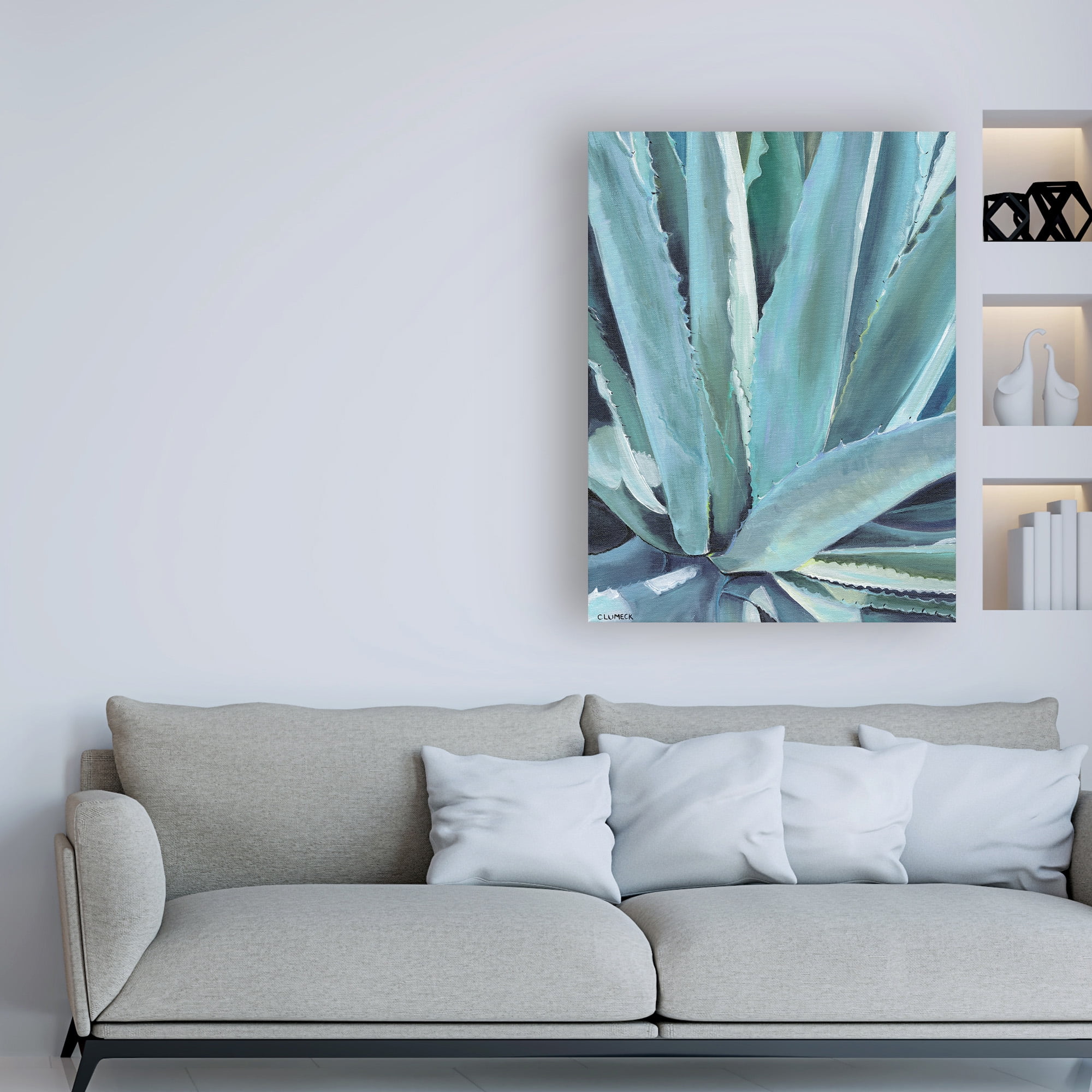 Trademark Fine Art 'Blue Agave' Canvas Art by Alana Clumec
