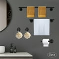 thumbnail image 4 of 10Pcs Bathroom Accessories Set, Toilet Paper Holder, Towel Hook, Wall-Mounted Towel Bar Set, Bathroom Towel Bar Set, 4 of 24