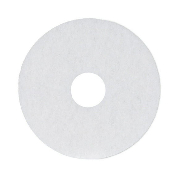 Boardwalk BWK4013WHI 13 in. Diameter Polishing Floor Pads - White (5/Carton)