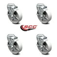 thumbnail image 2 of 5 Inch Semi Steel Wheel Swivel Bolt Hole Caster Set with Brake Service Caster, 2 of 2