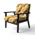 thumbnail image 3 of Designart "Cheetha Floral Pattern I" Upholstered Glam Accent Chair and Animal Print Arm Chair - Multiple Color & Pattern, 3 of 7