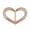 Heart-Gold, variant on Fashion Scarf Ring Heart Butterfly Women Solid Buckle Brooch Clips Scarves Gift-Oval-Gold
