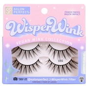 Salon Perfect Wisper Wink 685 Lash, 2 Pairs black false eyelashes