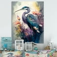 thumbnail image 2 of Designart Cute Heron Floral Art II Canvas Wall Art, 2 of 5