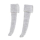 thumbnail image 5 of Calcetines largos para muñeca de niña a escala 1/6, calcetines de punto elásticos y bonitos para muñecas de 30 cm. Gris claro, 5 of 9