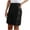 Black, variant on Ltctricy Women's Bermuda Shorts Soft Cotton High Waisted Side Button Knee Length Lounge Shorts Loose Casual Shorts
